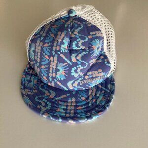 Patagonia Duckbill Blue Patterned Mesh Back Adjustable Hat